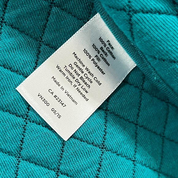 Talbots Vest Womens XL Petites Cinched Waist Quilted Zip-Up Navy Blue Preppy - Picture 6 of 9